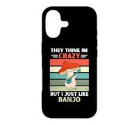 Vintage Mushroom They Think Im Crazy But I Just Like Banjo Case for iPhone 17