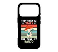 Vintage Mushroom They Think Im Crazy But I Just Like Banjo Case for iPhone 17 Pro