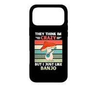 Vintage Mushroom They Think Im Crazy But I Just Like Banjo Case for iPhone 17 Pro Max