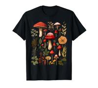 Vintage Mushrooms Botanical Shirt | Cottagecore Mushroom T-Shirt
