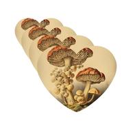 Vintage Mushrooms Car Air Freshener Cards Set of 4 Pieces Long Lasting Hanging Scented Cards Auto Aromatherapy Tablets Personalized Car Fresheners Gifts for Men Women - Lavender Scent