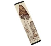 Vintage Mushrooms Drawing Car Seat Belt Cover Soft Comfortable Shoulder Seatbelt Pads Cover Seat Belt Pad for Suitable for Car Interior Accessorie