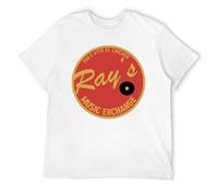 Vintage Music Fusion Style T-Shirt for Men - Funk Jazz Graphic Tee, Retro Cotton Short Sleeve Shirt White-Style 5XL