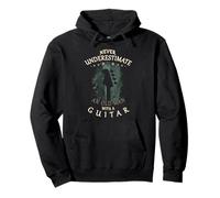 Vintage Music Grandpa | Old Man With a Guitar Father's Day Pullover Hoodie