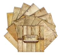 Vintage Music-Themed Scrapbook Paper - 24 Sheets 15x15cm Single-Sided Aged Design with Musical Notes & Score Patterns for Junk Journal, Card Making and Memory Keeping (OldScriptPad, 6×6 Inch)