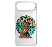 Vintage My Ancestors Dreams Aqua Teal Afro Black Woman Diva Case for iPhone Air