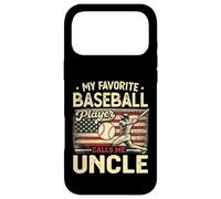 Vintage My Favorite Baseball Player Calls Me Uncle US Flag Case for iPhone 17 Pro Max