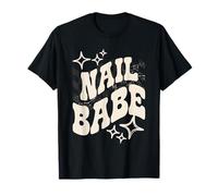 Vintage Nail Babe Manicurist Nail Stylist Nail Tech Retro T-Shirt