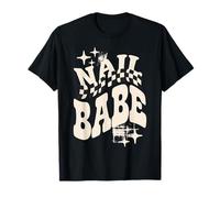 Vintage Nail Babe Manicurist Nail Stylist Nail Tech Retro T-Shirt