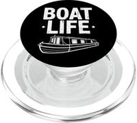 Vintage Narrowboat Canal Barge Boat Life Canals Live Aboard PopSockets PopGrip for MagSafe