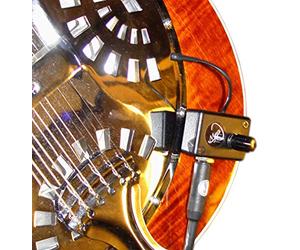 Vintage National Resonator Guitar Pickup with Flexible Micro-Gooseneck by Myers Pickups