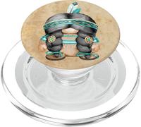 Vintage Native American Design With Tribal Decor Cute Gnome PopSockets PopGrip for MagSafe