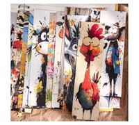 Vintage Natural Colorful Art Series Boxed Bookmarks, 32PCS (Animal Graffiti)