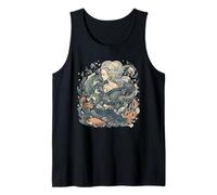 Vintage Nautical Mermaids Sirens for Oceanic Elegant Women Tank Top