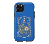 Vintage Nautical Navigation Lighthouse Compass Sextant Case for iPhone 11 Pro