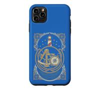 Vintage Nautical Navigation Lighthouse Compass Sextant Case for iPhone 11 Pro Max