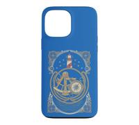 Vintage Nautical Navigation Lighthouse Compass Sextant Case for iPhone 13 Pro Max