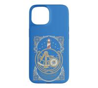 Vintage Nautical Navigation Lighthouse Compass Sextant Case for iPhone 15