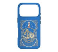 Vintage Nautical Navigation Lighthouse Compass Sextant Case for iPhone 17 Pro
