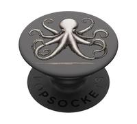 Vintage Nautical Octopus - Elegant Retro Marine Design PopSockets Adhesive PopGrip