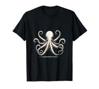 Vintage Nautical Octopus - Elegant Retro Marine Design T-Shirt
