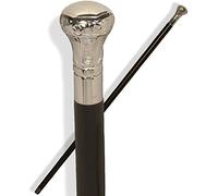 Vintage Nautical Victorian Style Handle Black Wooden Walking Stick