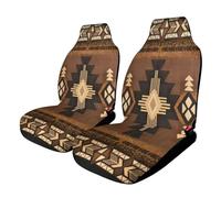 Vintage Navajo Native Americans Aztec Pattern Car Seat Covers, Seats Protection for Women and Girls, Suitable for Most Vehicles, Cars, Trucks, SUVs, Vans., 2PCS
