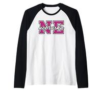 Vintage New England Game-Day Leopard Print Fan Art Raglan Baseball Tee