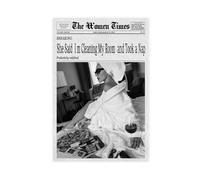 Vintage New York Newspaper Wall Art Black And White Humor Canvas Posters The Women Times Quote Print for Modern Bedroom Dorm Lounge Vanity Self Care Decor Poster Unframe-style 16x24inch(40x60cm)