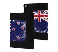 Vintage New Zea-lands Flag Printed Tablet Cases Compatible with iPad Series Slim Trifold Stand Protective Cover