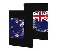 Vintage New Zea-lands Flag Printed Tablet Cases Compatible with iPad Series Slim Trifold Stand Protective Cover