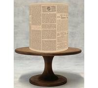 Vintage Newspaper Cake Wrap Around & Edible Cake Topper - Retro Print Party Decoration for Birthday, Wedding or Tea Party Cakes - Icing/Wafer Paper!101 (Wafer Paper)