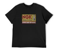 Vintage Ngk Spark Plugs Men's Graphic T Shirt Black M
