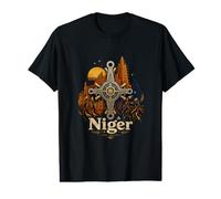 Vintage Niger Travel Souvenir Landmark Gift Value Graphic T-Shirt