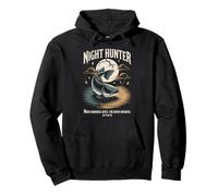 Vintage Night Hunter Fishing Fish Lover Matching Christmas Pullover Hoodie