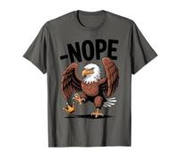 Vintage No Kings In America Funny Eagle Kicking Crown T-Shirt