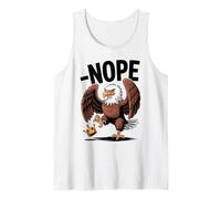 Vintage No Kings In America Funny Eagle Kicking Crown Tank Top