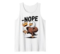 Vintage No Kings In America Funny Eagle Kicking Crown Tank Top