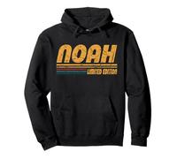Vintage Noah First Name Retro Groovy Personal Noah Men Dad Pullover Hoodie