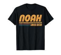 Vintage Noah First Name Retro Groovy Personal Noah Men Dad T-Shirt