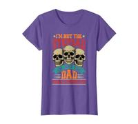 Vintage Not Stepdad I'm Dad That Stepped Up Horror Skulls T-Shirt