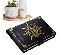 Vintage Notebook | 300 Pages Thick Paper with Card Slot,Writing Notebook Personal Journal with Lock,for Teen Girls Adults Home Office School Dorm Travel Birthday Christmas