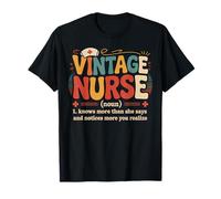 Vintage Nurse Definition Funny Nursing Gifts for Men Women T-Shirt