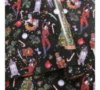 Vintage Nutcracker Christmas Wrapping Paper Roll, 43cmx3m for Christmas