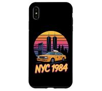 Vintage NYC 1984 Yellow Cab Twin Towers Sunset Case for iPhone XS Max