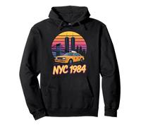 Vintage NYC 1984 Yellow Cab Twin Towers Sunset Pullover Hoodie