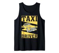 Vintage NYC Taxi Driving Cab Halloween Costume Taxi Driver Tank Top