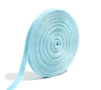Vintage Nylon Velvet Ribbon, Single Face Flocking Webbing 10 Yards Roll Multi Velvet Ribbon for DIY Clothing 1cm 1.5cm(Light Blue,1cm)