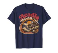Vintage Ocean Path at Acadia National Park Maine T-Shirt