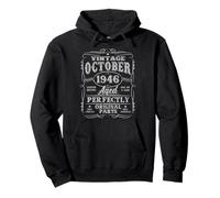 Vintage October 1946 Retro 79 Year Old 79th Birthday Men Dad Pullover Hoodie